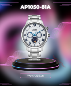 CITIZEN MOONPHASE AP1050-81A - NAM - KÍNH SAPPHIRE - DÂY KIM LOẠI - ECO DRIVE - SIZE 42MM - MÁY NHẬT