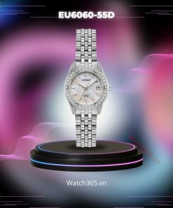 CITIZEN EU6060-55D - NỮ - KÍNH KHOÁNG - DÂY KIM LOẠI - PIN - SIZE 26MM - MÁY NHẬT