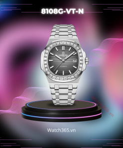 CARNIVAL 8108G-VT-N - NAM - KÍNH SAPPHIRE - DÂY KIM LOẠI - AUTOMATIC - SIZE 40MM - MÁY THỤY SỸ