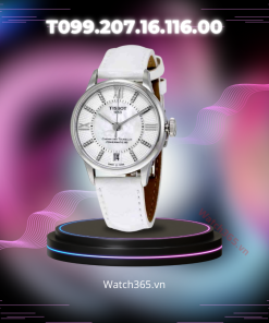 TISSOT CHEMIN DES TOURELLES T099.207.16.116.00 - NỮ - KÍNH SAPPHIRE - DÂY DA - AUTOMATIC - SIZE 32MM - MÁY THỤY SỸ