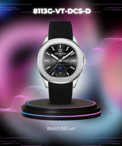 CARNIVAL AQUANUS 8113G-VT-DCS-D - NAM - KÍNH SAPPHIRE - DÂY CAO SU - AUTOMATIC - SIZE 41MM - MÁY THỤY SỸ