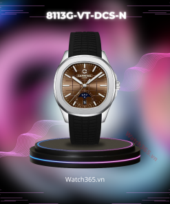 CARNIVAL AQUANUS 8113G-VT-DCS-N - NAM - KÍNH SAPPHIRE - DÂY CAO SU - AUTOMATIC - SIZE 41MM - MÁY THỤY SỸ