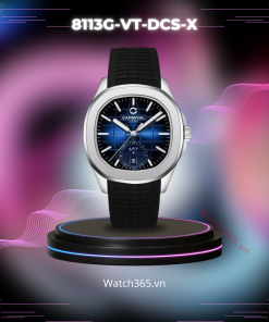 CARNIVAL AQUANUS 8113G-VT-DCS-X - NAM - KÍNH SAPPHIRE - DÂY CAO SU - AUTOMATIC - SIZE 41MM - MÁY THỤY SỸ