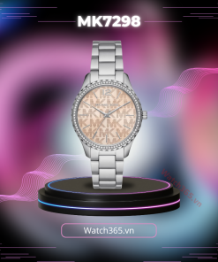 MICHAEL KORS LAYTON MK7298 - NỮ - KÍNH KHOÁNG - DÂY KIM LOẠI - PIN - SIZE 38MM - MÁY HOA KỲ