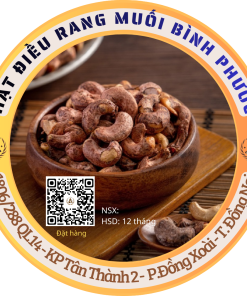 HẠT ĐIỀU RANG MUỐI XẾP HOA LOẠI 1 (HỘP 500GR)