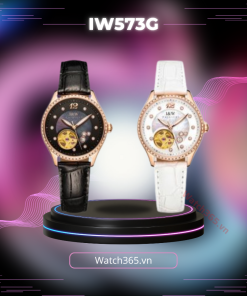CARNIVAL IW573G - NỮ - KÍNH SAPPHIRE - DÂY DA - AUTOMATIC - SIZE 35MM - MÁY THỤY SỸ
