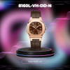 CARNIVAL 8160L-VH-DD-N - NỮ - KÍNH SAPPHIRE - DÂY DA - PIN - SIZE 34MM - MÁY THỤY SỸ