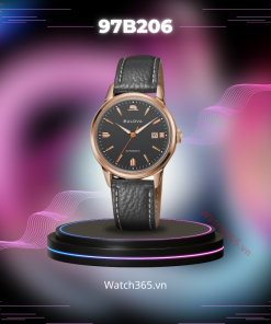 BULOVA FRANK SINATRA 97B206 - NAM - KÍNH SAPPHIRE - DÂY DA - AUTOMATIC - SIZE 40MM - MÁY THỤY SỸ