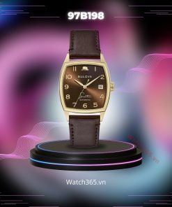 BULOVA FRANK SINATRA 97B198 - NAM - KÍNH SAPPHIRE - DÂY DA - AUTOMATIC - SIZE 41MM - MÁY THỤY SỸ
